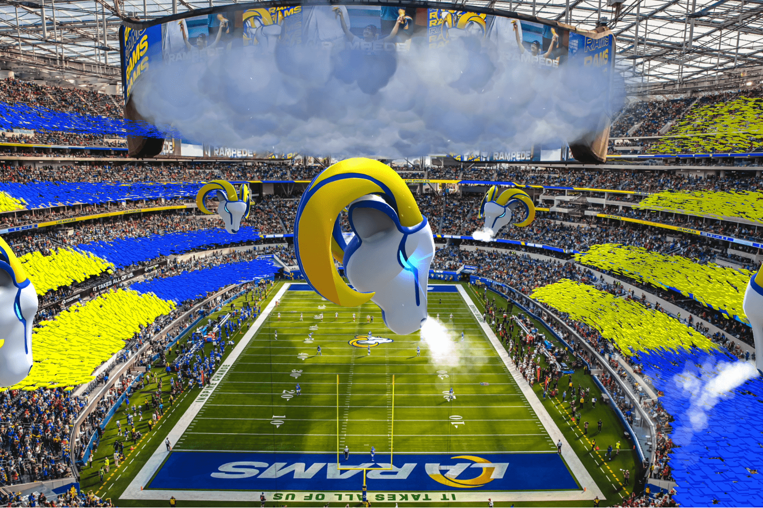 LA Rams debut augmented reality experience at SoFi Stadium - Samba Digital