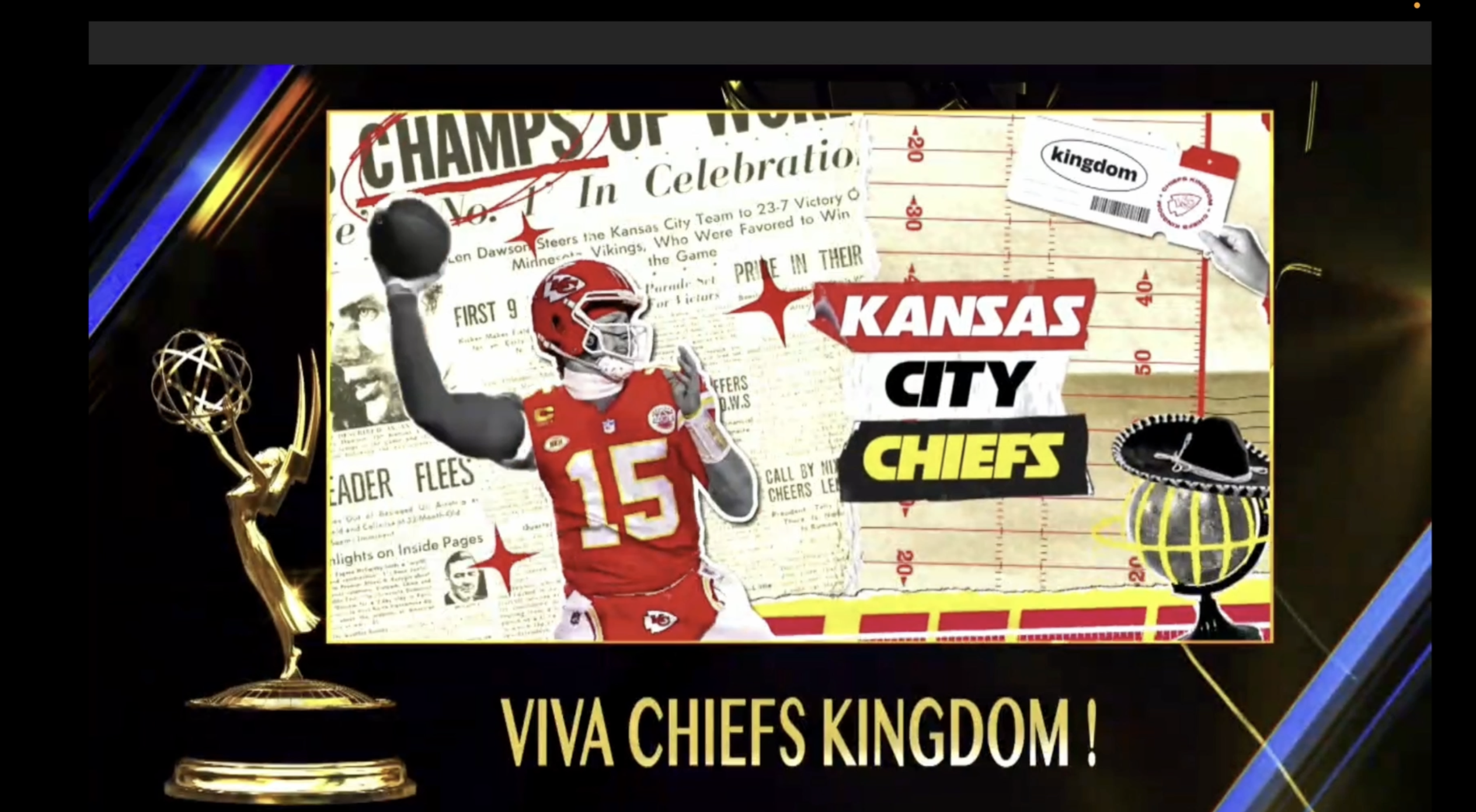 The Kansas City Chiefs remportent un Emmy Award pour “Viva Chiefs’ Kingdom”