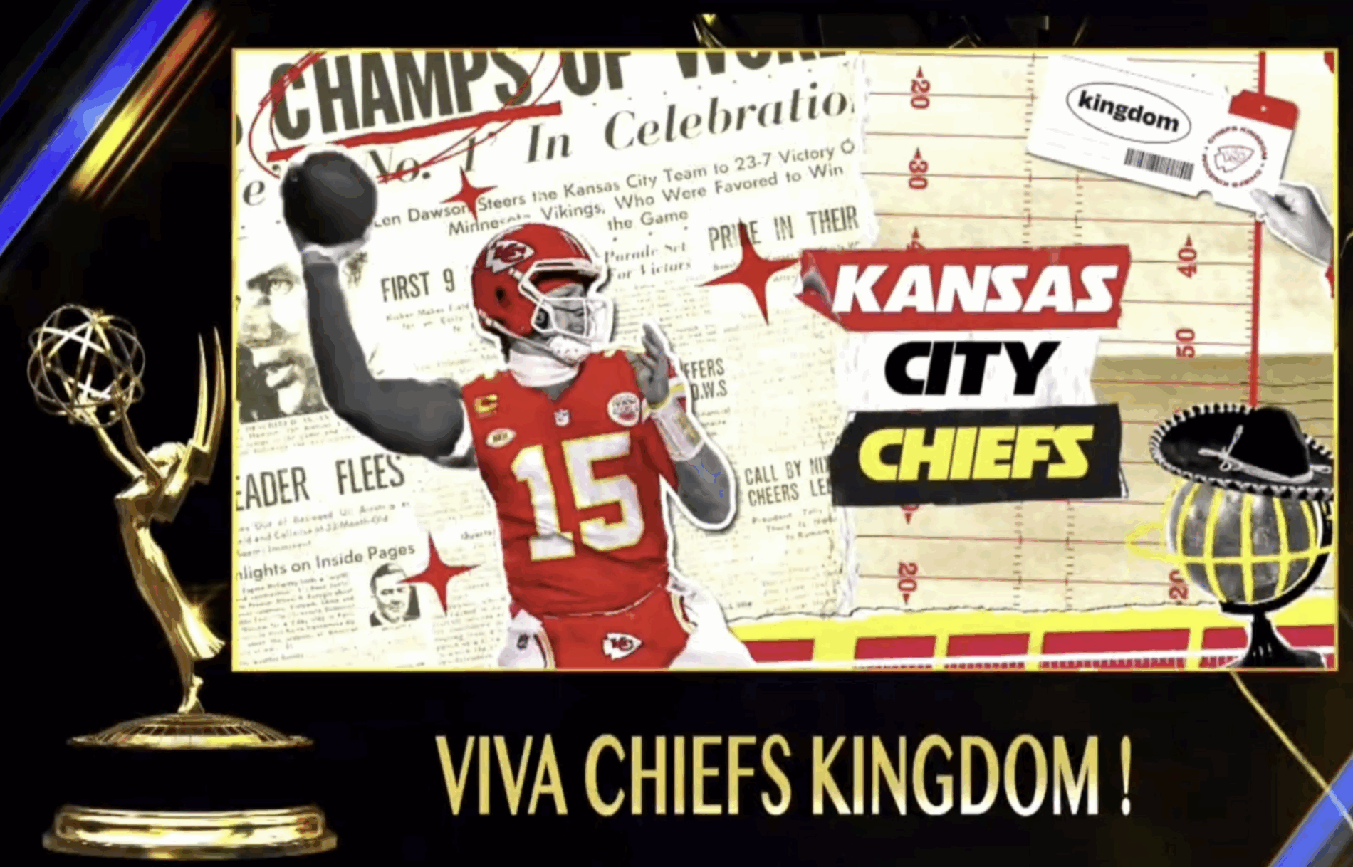 The Kansas City Chiefs win Emmy Award for “Viva Chiefs’ Kingdom”
